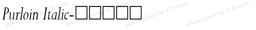 Purloin Italic字体转换